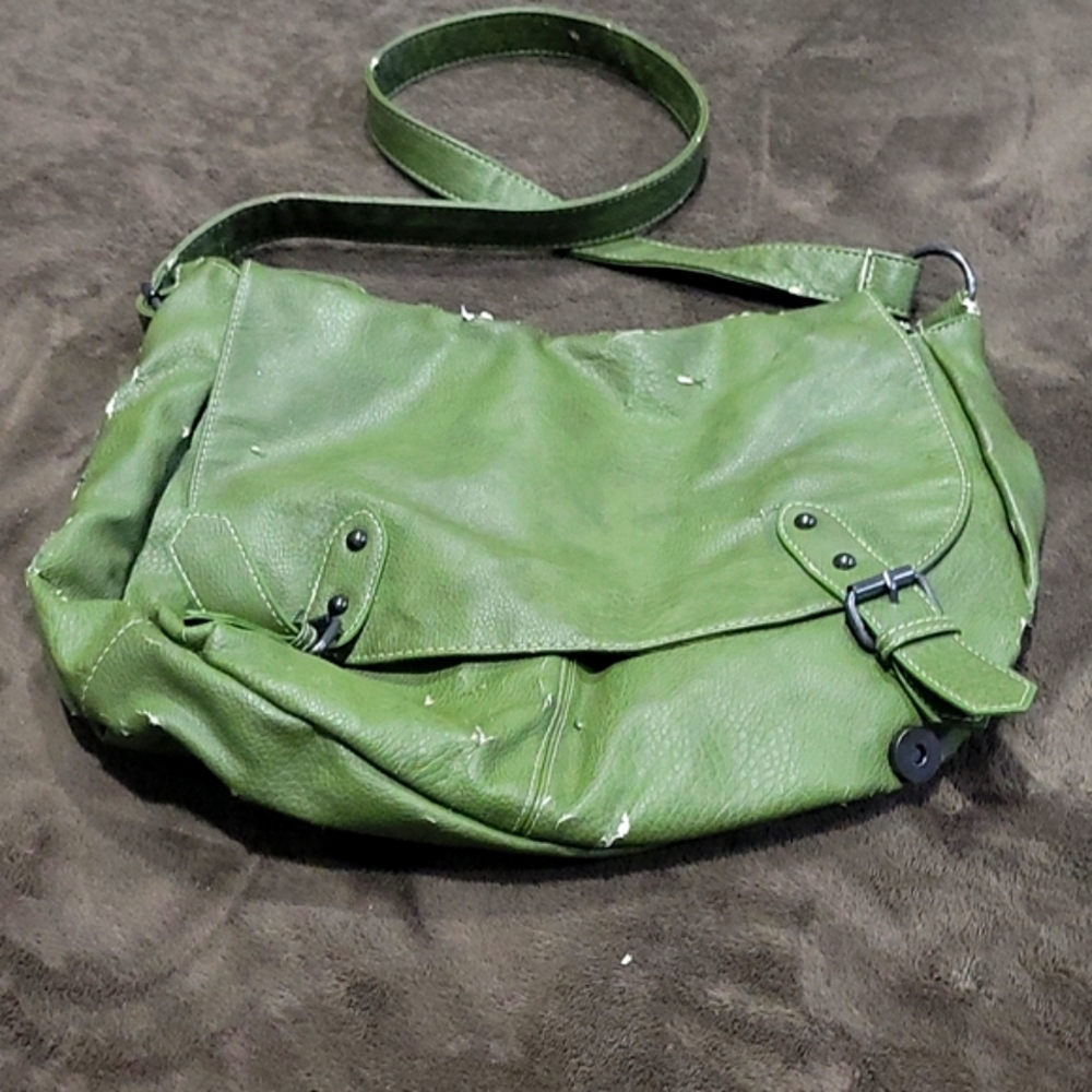 Merchant Mint green leather purse